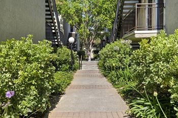 Walking Path at Brookside Terrace Apartments, Encino, CA 91316